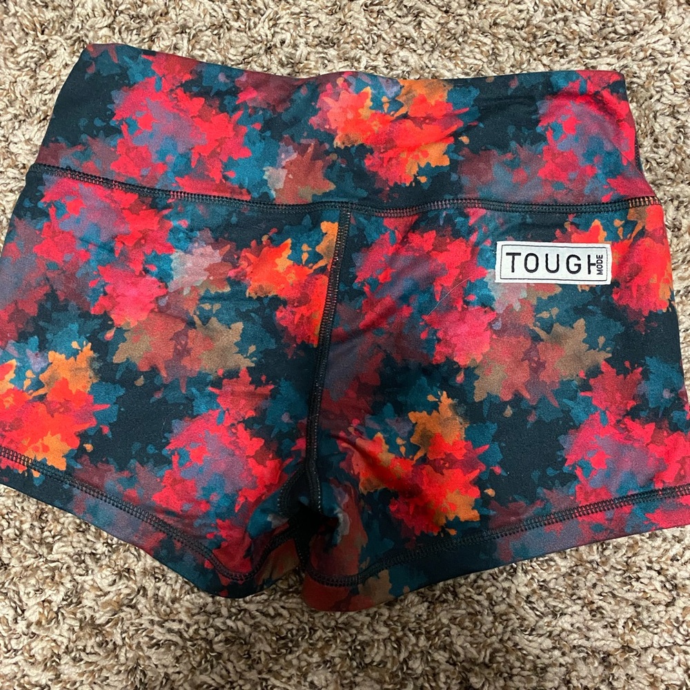 Xs tough mode spandex shorts. Mid-rise, 2.5 inseam.